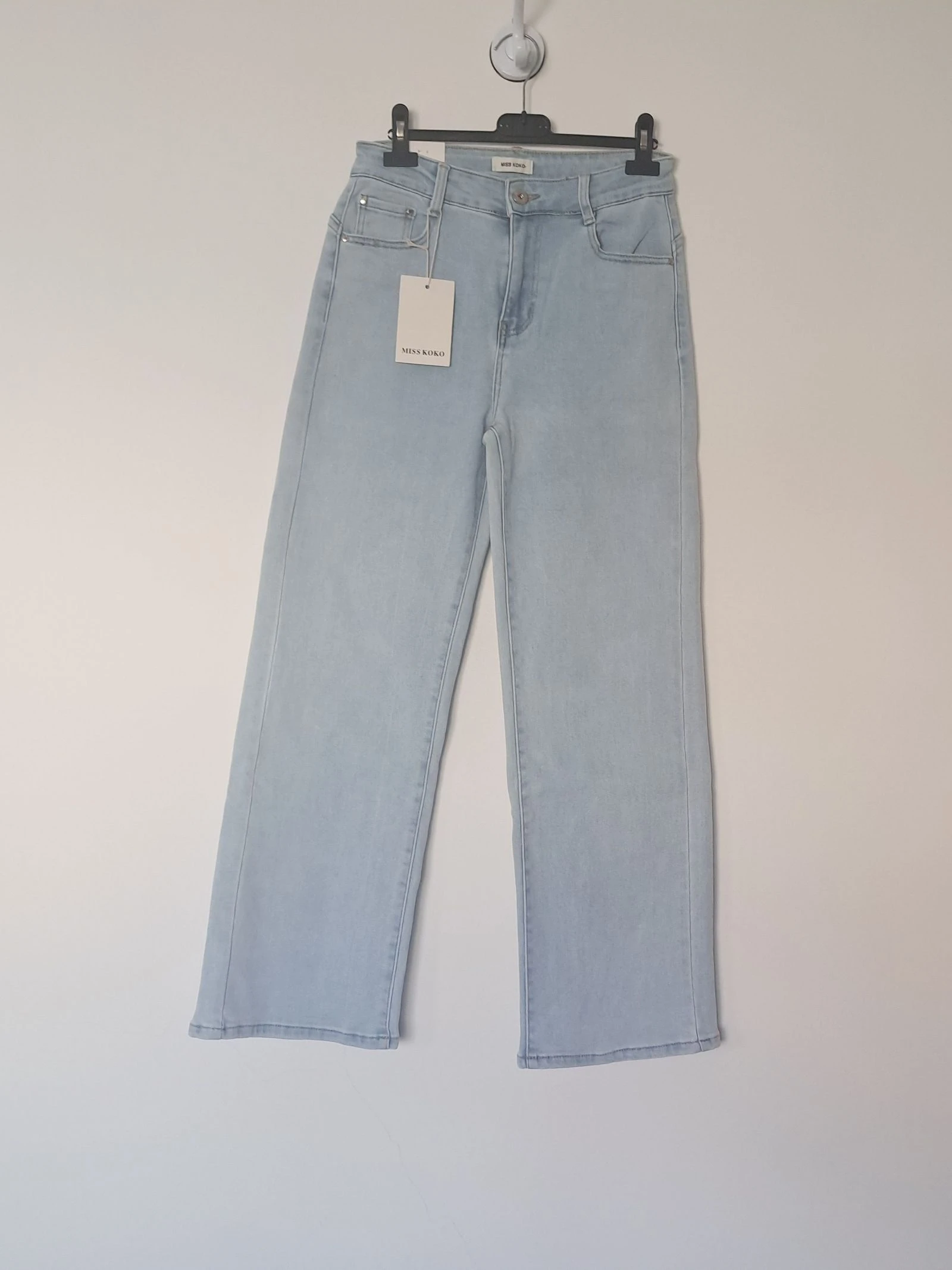 Premium Wide-Leg Jeans • High Waist • Size 40 • Trendy Fit